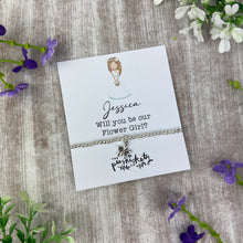 Load image into Gallery viewer, Personalised Flower Girl Proposal Bracelet
