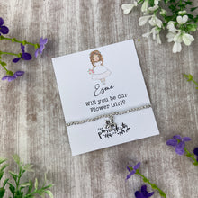 Load image into Gallery viewer, Personalised Flower Girl Proposal Bracelet
