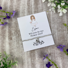 Load image into Gallery viewer, Personalised Flower Girl Proposal Bracelet
