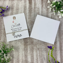 Load image into Gallery viewer, Personalised Flower Girl Proposal Bracelet
