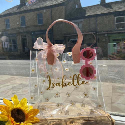 Personalised Daisy Flower Girl Gift Bag-The Persnickety Co