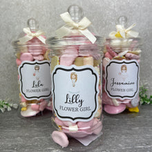 Load image into Gallery viewer, Flower Girl Personalised Sweet Jar
