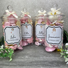 Load image into Gallery viewer, Flower Girl Personalised Sweet Jar
