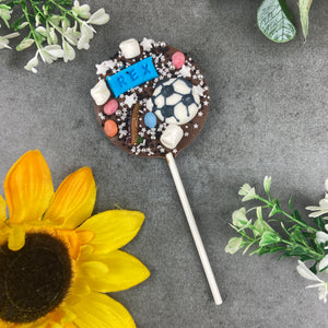 Personalised Football Chocolate Lollipop