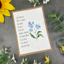 Load image into Gallery viewer, Forget Me Not Plantable Seed Card-The Persnickety Co
