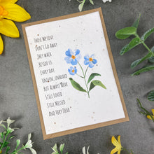 Load image into Gallery viewer, Forget Me Not Plantable Seed Card
