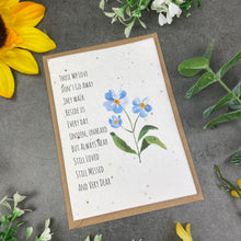 Load image into Gallery viewer, Forget Me Not Plantable Seed Card
