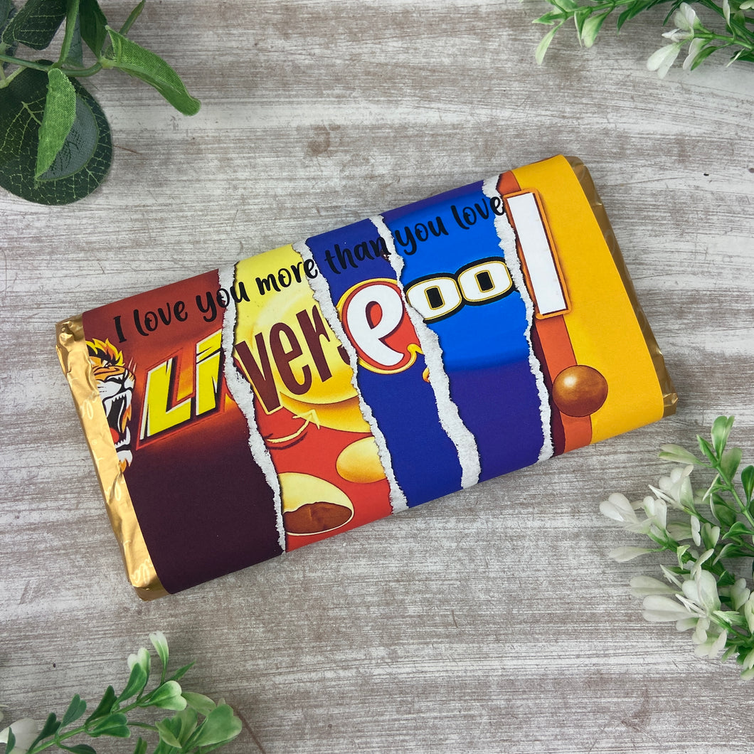 Liverpool FC Chocolate Bar - I Love You More Than...-The Persnickety Co