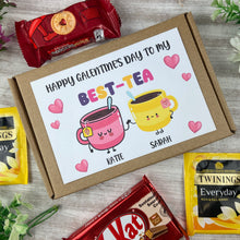 Load image into Gallery viewer, Galentine&#39;s Day Best-Tea Personalised Tea and Biscuit Box-The Persnickety Co
