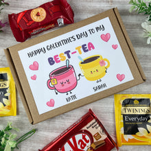 Load image into Gallery viewer, Galentine&#39;s Day Best-Tea Personalised Tea and Biscuit Box
