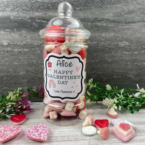 Personalised Galentine's Sweet Jar-The Persnickety Co