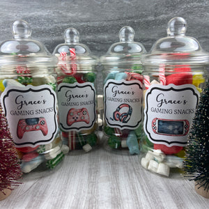 Personalised Gaming Snacks Jar