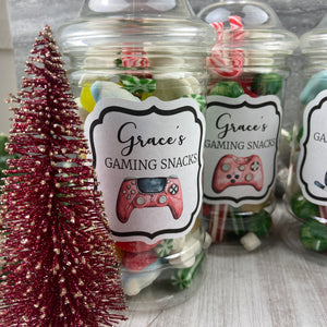 Personalised Gaming Snacks Jar