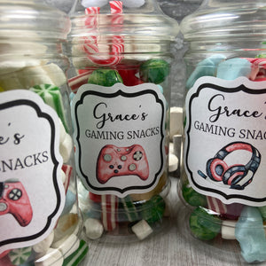 Personalised Gaming Snacks Jar