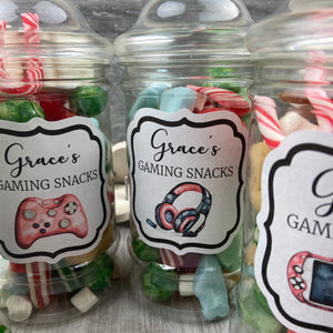 Personalised Gaming Snacks Jar