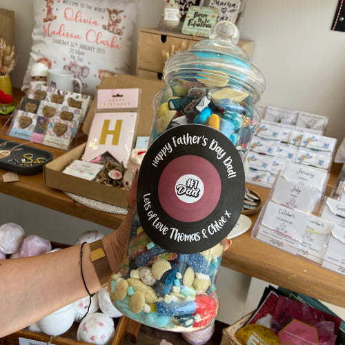 Giant Personalised Sweet Jar - The Ultimate Father’s Day Treat for the No.1 Dad 🍬-The Persnickety Co