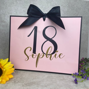 Personalised Birthday Gift Bag - Pink-The Persnickety Co