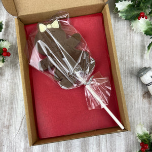 Gingerbread Girl - Chocolate Christmas Lollipop