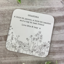 Load image into Gallery viewer, Personalised Grandma Coaster
