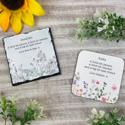 Personalised Grandma Coaster-The Persnickety Co
