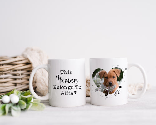 This Human Belongs To - Dog Mug-The Persnickety Co