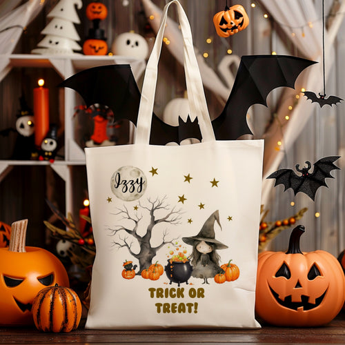 Personalised Cute Witch Bag-The Persnickety Co