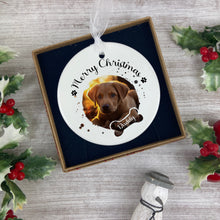 Load image into Gallery viewer, Personalised Dog Christmas Bauble
