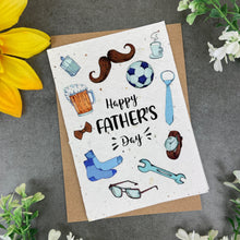 Load image into Gallery viewer, Happy Father&#39;s Day - Plantable Father&#39;s Day Card
