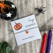 Load image into Gallery viewer, Hey Pumpkin Beaded Bracelet

