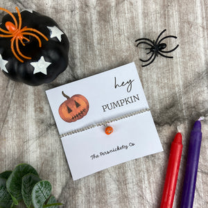 Hey Pumpkin Beaded Bracelet