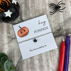 Hey Pumpkin Beaded Bracelet