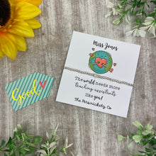 Load image into Gallery viewer, Personalised Teacher Bracelet
