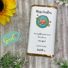 Load image into Gallery viewer, Personalised  Chocolate Bar Teacher Gift
