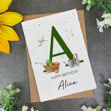 Load image into Gallery viewer, Happy Birthday Personalised Plantable Seed Card
