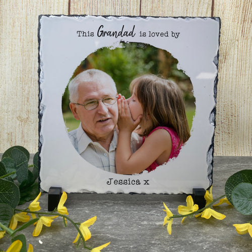 This Grandad Is Loved By... Photo Slate-The Persnickety Co