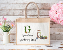 Load image into Gallery viewer, Personalised Jute Gardening Bag
