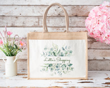 Load image into Gallery viewer, Personalised Jute Shopping Bag
