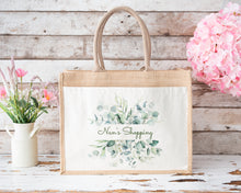 Load image into Gallery viewer, Personalised Jute Shopping Bag-The Persnickety Co
