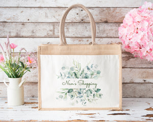 Personalised Jute Shopping Bag-The Persnickety Co
