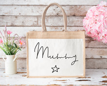 Load image into Gallery viewer, Personalised Star Jute Bag-The Persnickety Co
