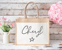 Load image into Gallery viewer, Personalised Heart Jute Bag
