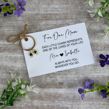 Load image into Gallery viewer, Personalised Mum Keyring with Children Charms
