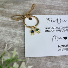 Load image into Gallery viewer, Personalised Mum Keyring with Children Charms
