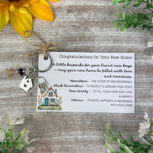 New Home Crystal Keyring-The Persnickety Co
