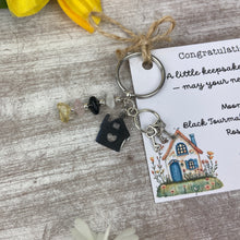 Load image into Gallery viewer, New Home Crystal Keyring

