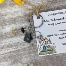 Load image into Gallery viewer, New Home Crystal Keyring
