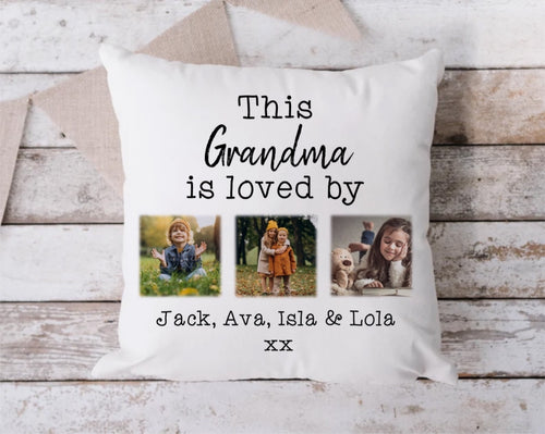 Personalised Grandparents Photo Cushion-The Persnickety Co