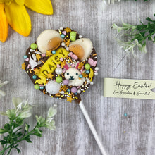 Load image into Gallery viewer, Easter Personalised Belgian Chocolate Lollipop-The Persnickety Co
