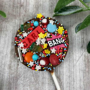 Personalised Superhero Chocolate Lollipop