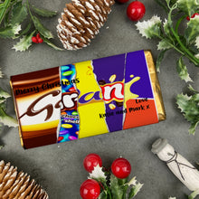 Load image into Gallery viewer, Merry Christmas Gran  Novelty Personalised Chocolate Bar
